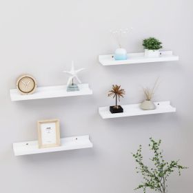 Wall Shelves 4 pcs White 15.7"x3.5"x1.2
