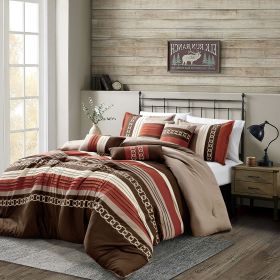 7 Pieces Comforter Set (size: KING)